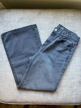 Old Navy Baggy Wide Leg Black/Gray Jeans Youth 18